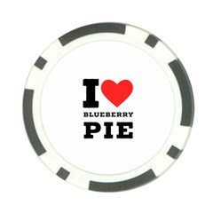 I Love Blueberry Poker Chip Card Guard (10 Pack) by ilovewhateva