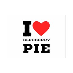 I Love Blueberry Premium Plush Fleece Blanket (mini) by ilovewhateva