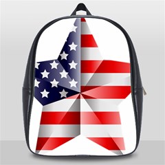 United States Of America Flag Of The United States Independence Day School Bag (xl) by danenraven