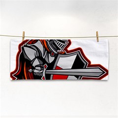 Knight Shield Sword Shield Fictional Character Hand Towel by danenraven