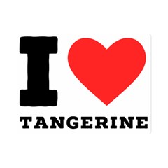 I Love Tangerine Premium Plush Fleece Blanket (mini) by ilovewhateva