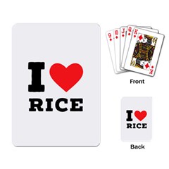 I Love Rice Playing Cards Single Design (rectangle) by ilovewhateva