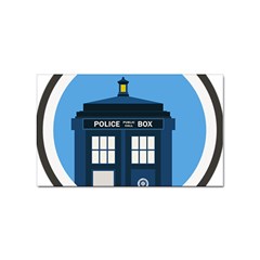 Doctor Who Tardis Sticker Rectangular (100 Pack) by Mog4mog4