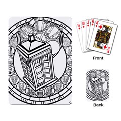 Bad Wolf Tardis Art Drawing Doctor Who Playing Cards Single Design (rectangle) by Mog4mog4