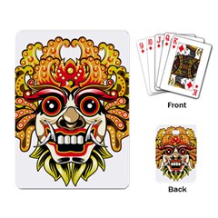 Bali Barong Mask Euclidean Vector Chiefs Face Playing Cards Single Design (rectangle) by Mog4mog4