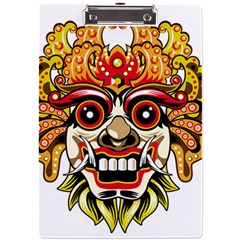 Bali Barong Mask Euclidean Vector Chiefs Face A4 Acrylic Clipboard by Mog4mog4