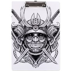 Drawing Samurai Tattoo Sketch Japanese Samurai A4 Acrylic Clipboard by Mog4mog4