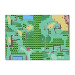 Green Retro Games Pattern Sticker A4 (10 pack) Front