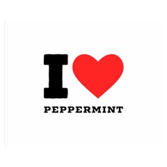 I Love Peppermint Premium Plush Fleece Blanket (medium) by ilovewhateva