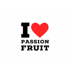 I Love Passion Fruit Premium Plush Fleece Blanket (medium) by ilovewhateva