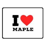 I love maple Fleece Blanket (Small) 50 x40  Blanket Front