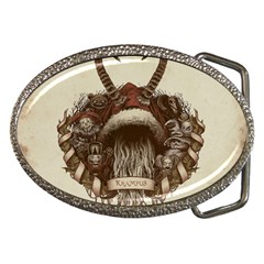 Christmas Dark Demon Evil Horror Krampus Belt Buckles by Bakwanart