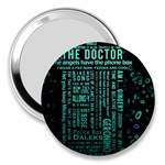 Tardis Doctor Who Technology Number Communication 3  Handbag Mirrors Front