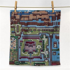 Arcade Game Retro Pattern Face Towel by Bakwanart