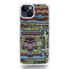 Arcade Game Retro Pattern Iphone 14 Tpu Uv Print Case by Bakwanart