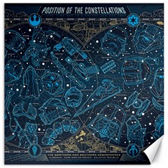 Position Of The Constellations Illustration Star Blue Canvas 16  X 16  by Bakwanart