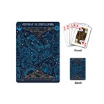 Position Of The Constellations Illustration Star Blue Playing Cards Single Design (Mini) Back