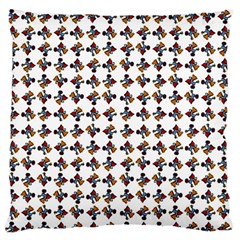 Mixed Abstract Colors Pattern Large Premium Plush Fleece Cushion Case (two Sides) by dflcprintsclothing