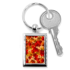 Wallpaper Background Autumn Fall Key Chain (rectangle) by Vaneshart