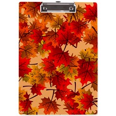 Wallpaper Background Autumn Fall A4 Acrylic Clipboard by Vaneshart