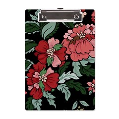 Beautiful Floral Vector Seamless Pattern A5 Acrylic Clipboard by Vaneshart