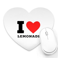 I Love Lemonade Heart Mousepad by ilovewhateva