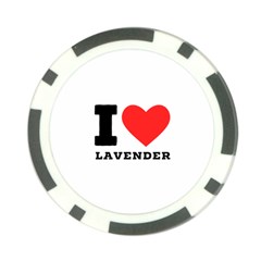 I Love Lavender Poker Chip Card Guard (10 Pack) by ilovewhateva