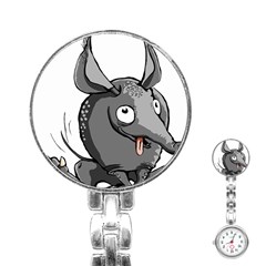 Animal-armadillo-armored-ball- Stainless Steel Nurses Watch by 99art