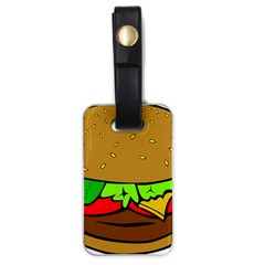 Hamburger-cheeseburger-fast-food Luggage Tag (one Side) by 99art