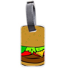 Hamburger-cheeseburger-fast-food Luggage Tag (two Sides) by 99art