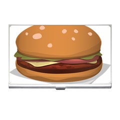 Hamburger-cheeseburger-burger-lunch Business Card Holder by 99art