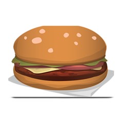 Hamburger-cheeseburger-burger-lunch Plate Mats by 99art