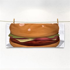 Hamburger-cheeseburger-burger-lunch Hand Towel by 99art