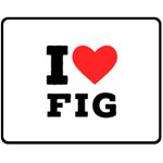 I love fig  Two Sides Fleece Blanket (Medium) 58.8 x47.4  Blanket Front