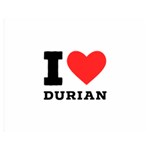 I love durian Premium Plush Fleece Blanket (Medium) 60 x50  Blanket Front