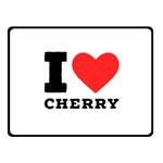 I love cherry Fleece Blanket (Small) 50 x40  Blanket Front