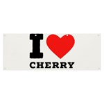 I love cherry Banner and Sign 8  x 3  Front