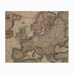 Old Vintage Classic Map Of Europe Small Glasses Cloth by B30l