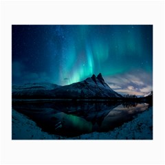 Aurora Borealis Mountain Reflection Small Glasses Cloth by B30l