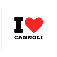 I Love Cannoli  Two Sides Premium Plush Fleece Blanket (medium) by ilovewhateva