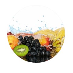 Variety Of Fruit Water Berry Food Splash Kiwi Grape Mini Round Pill Box by B30l