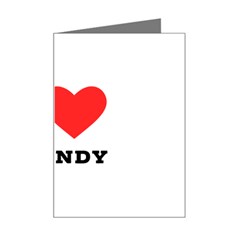 I Love Brandy Mini Greeting Card by ilovewhateva