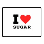 I love sugar  Fleece Blanket (Small) 50 x40  Blanket Front