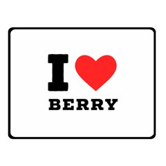 I Love Berry Fleece Blanket (small) by ilovewhateva