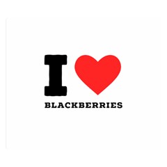 I Love Blackberries  Premium Plush Fleece Blanket (small) by ilovewhateva