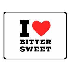 I Love Bitter Sweet Fleece Blanket (small) by ilovewhateva