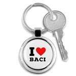 I love baci  Key Chain (Round) Front