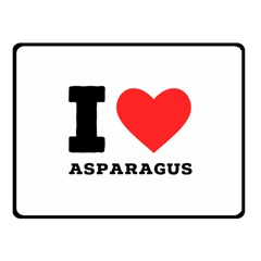 I Love Asparagus  Fleece Blanket (small) by ilovewhateva