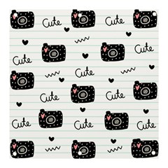 Cute Cameras Doodles Hand Drawn Banner And Sign 3  X 3  by Cowasu