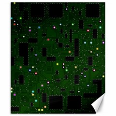 Circuit Board Conductor Tracks Canvas 20  X 24  by Cowasu